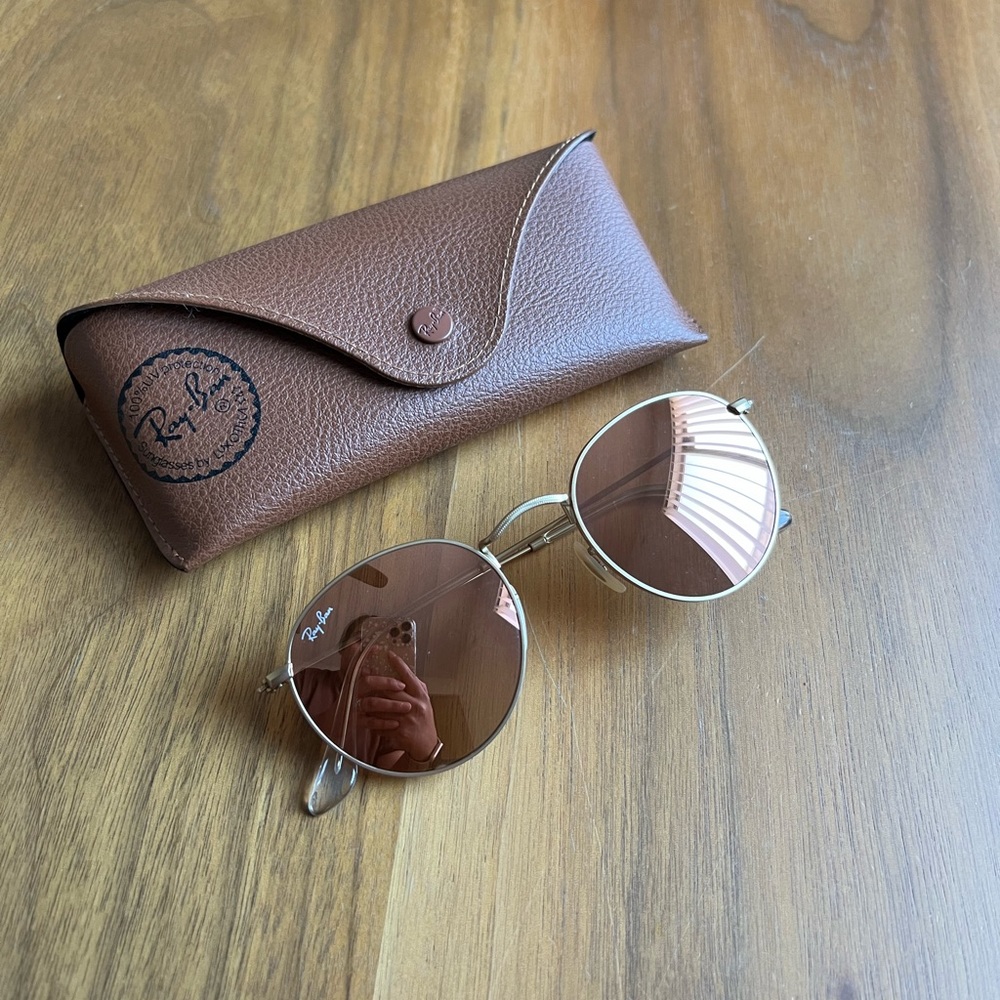 RayBands Sunglasses Round Flash Lenses